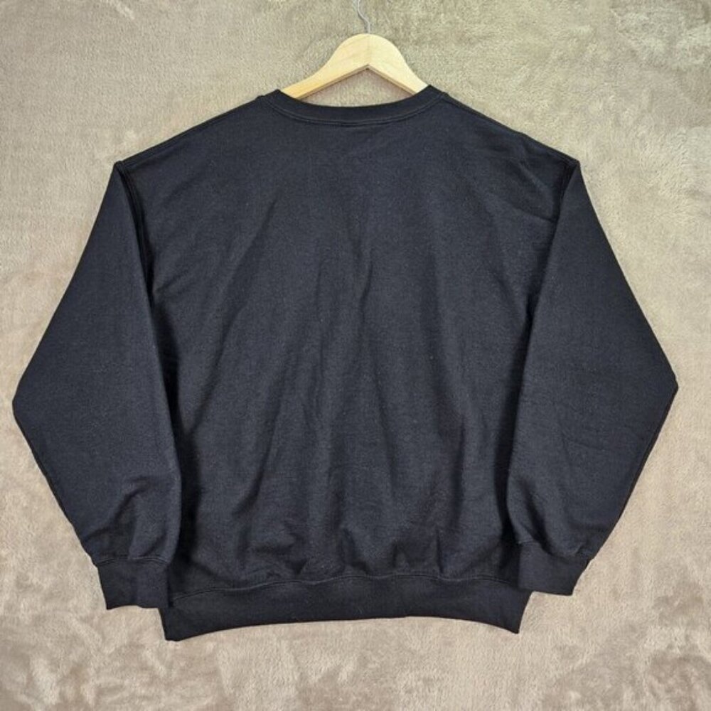 SALT After Party Sweater Cozy Black Pullover Embroidered Spell Out Logo Unisex - Picture 11 of 13